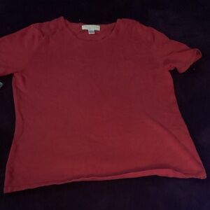 Casual Corner Deep Red Top